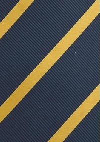Cravatta blu righe gialle