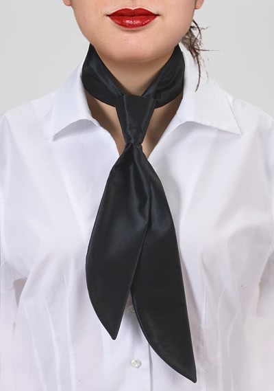 Cravatta da donna nera