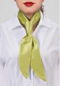Cravatta per donna verde chiaro monocromatico