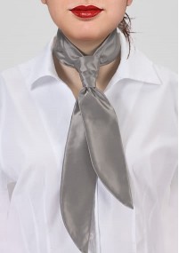 Cravatta donna grigio chiaro