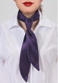 Cravatta da donna monocromatica viola