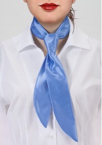 Cravatta da donna blu acciaio
