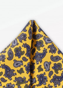 Pochette da taschino con motivo Paisley in...