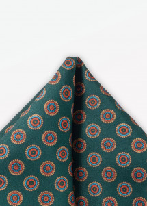 Sciarpa Cavalier Verde abete con disegno a...