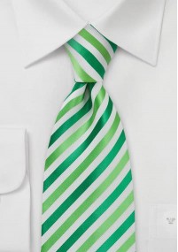 Cravatta bambino microfibra righe verde