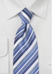 Cravatta righe azzurre
