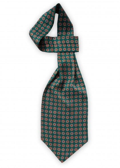 Ascot aus dem gleichen Stoff und Farbe
