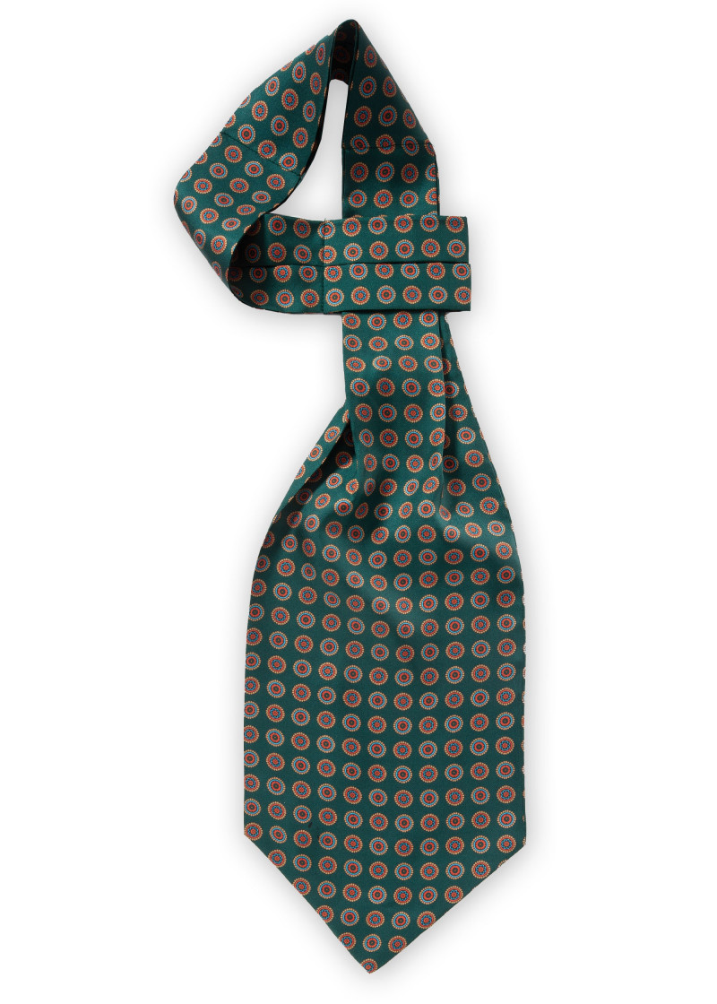 Sciarpa Ascot Nobile Verde Ornamenti