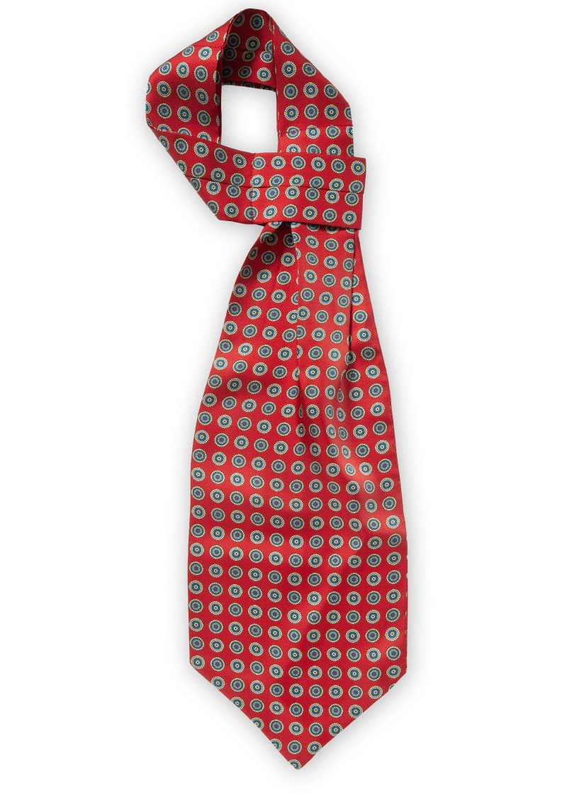 Plastron rosso ornamentale