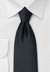 Cravatta XXL nera microfibra
