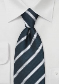 Cravatta clip seta righe