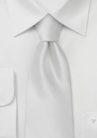 Cravatta seta bianca avvocato