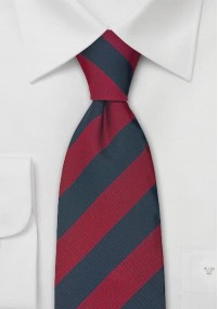 Cravatta club rosso blu marino
