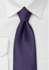 Moulins Clip-Krawatte in dunklem violett