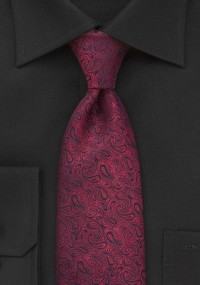 Cravatta Paisleys rosso