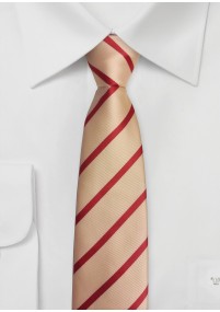 Cravatta con struttura a righe dorate