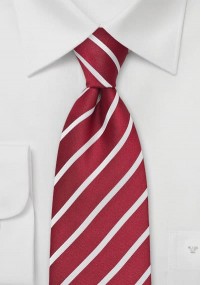 Cravatta rosso burgundo righe
