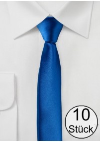 Cravatta extra slim blu - confezione da dieci