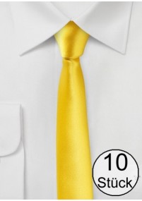 Cravatta extra slim gialla - confezione da...
