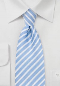 Cravatta blu ghiaccio righe