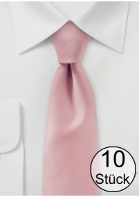 Cravatta moda tinta unita rosa -...