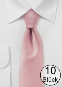 Cravatta moda tinta unita rosa -...