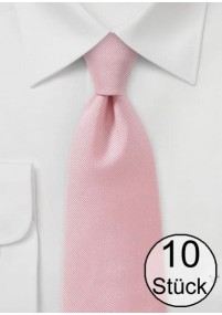 Cravatta struttura fine a coste rosé -...