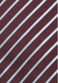 Business Krawatte bordeaux silber