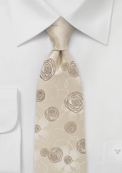 Cravatta beige rose