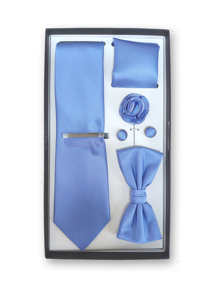 Elegante confezione regalo in un radioso blu cielo