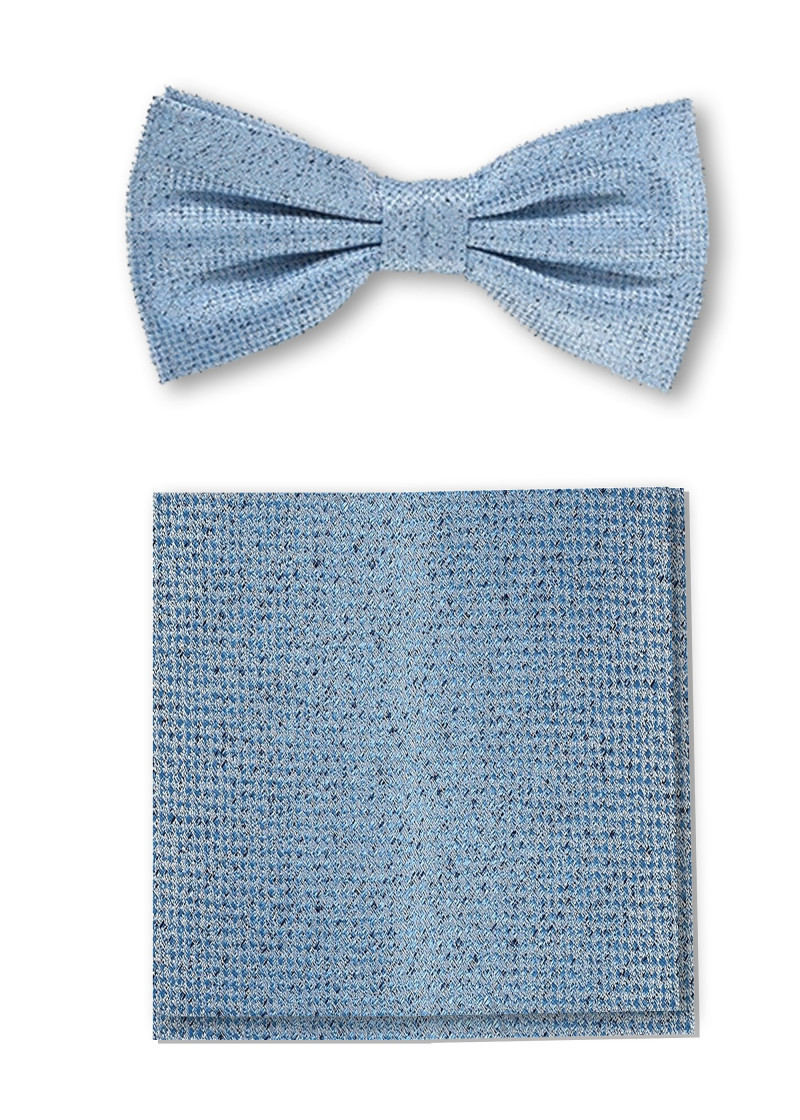 Set di papillon da uomo Sciarpa decorativa Azzurro