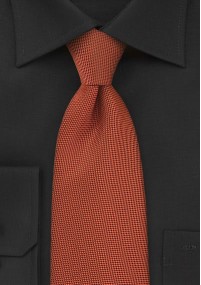 Krawatte  zierlich texturiert orange