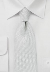 Cravatta business bianca trama