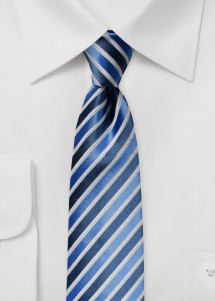 Cravatta da uomo con motivo a righe blu...