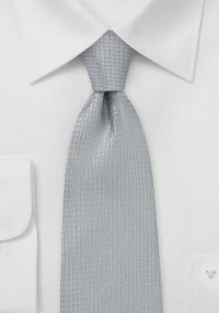 Cravatta da uomo con motivo a rete grigio