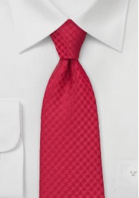 Cravatta quadri rossa