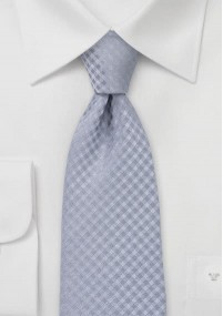 Cravatta struttura a quadri grigio