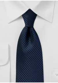 Cravatta blu marino rete