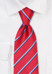 Cravatta a righe rosso