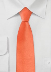 Cravatta sottile arancio salmone