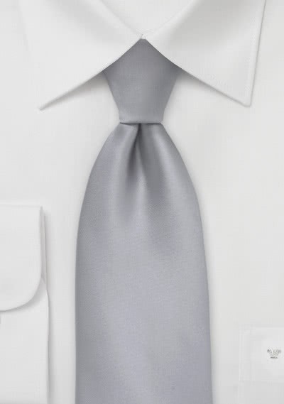Cravatta Argento Clip con scanalatura e NERO INSERTO xt151 