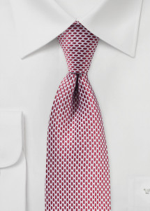 Cravatta dal look retrò rosso bianco