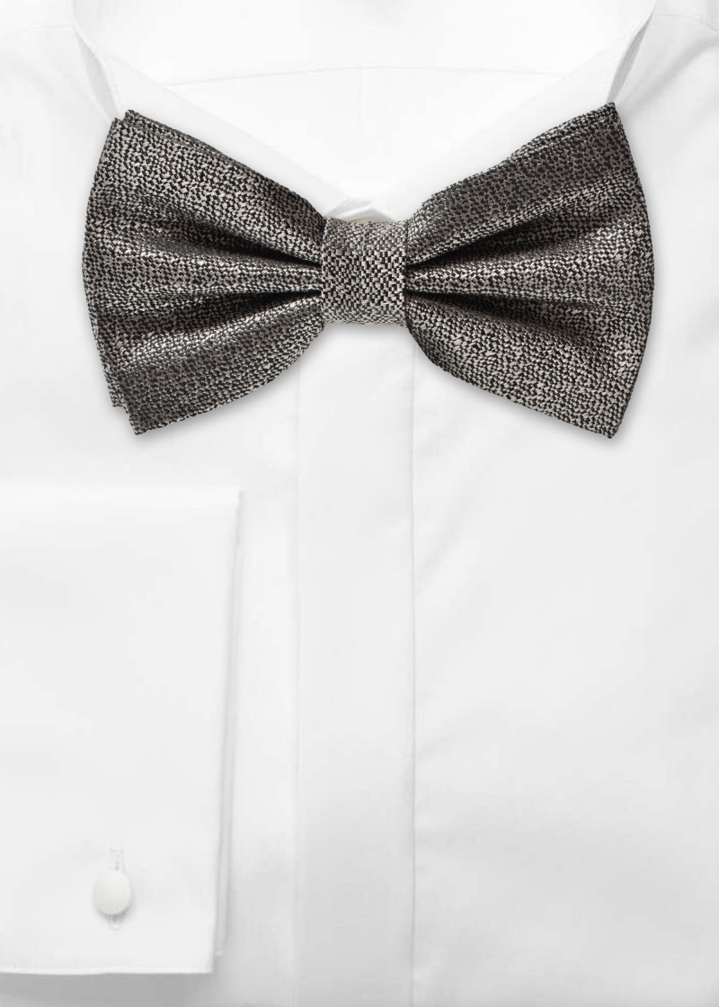 Papillon da uomo grigio chiaro marmorizzato