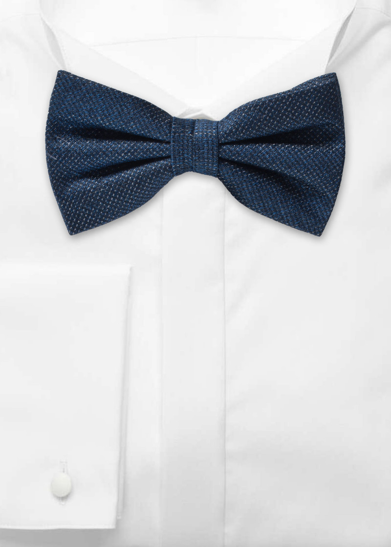 Papillon da uomo blu navy screziato