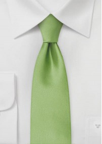 Cravatta stretta microfibra verde
