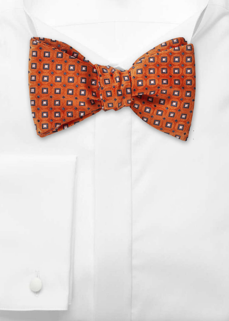 Papillon autocollante dal design lineare arancione