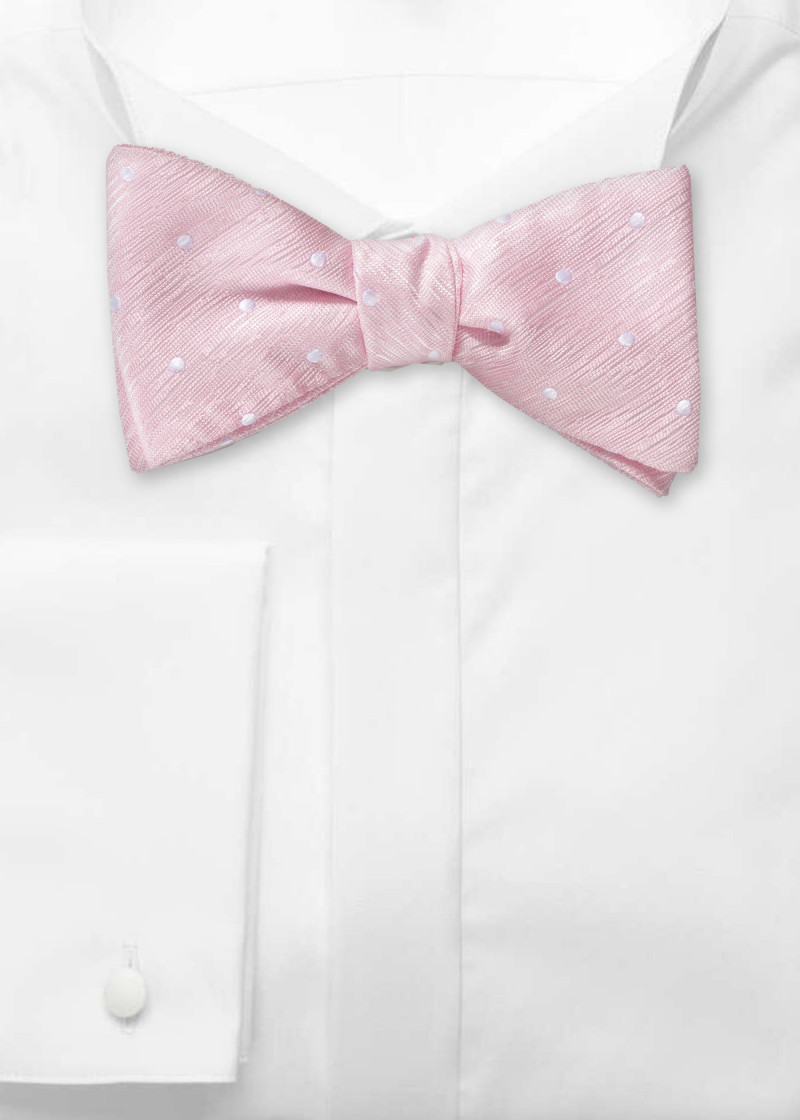 Papillon autocollante a pois rosa