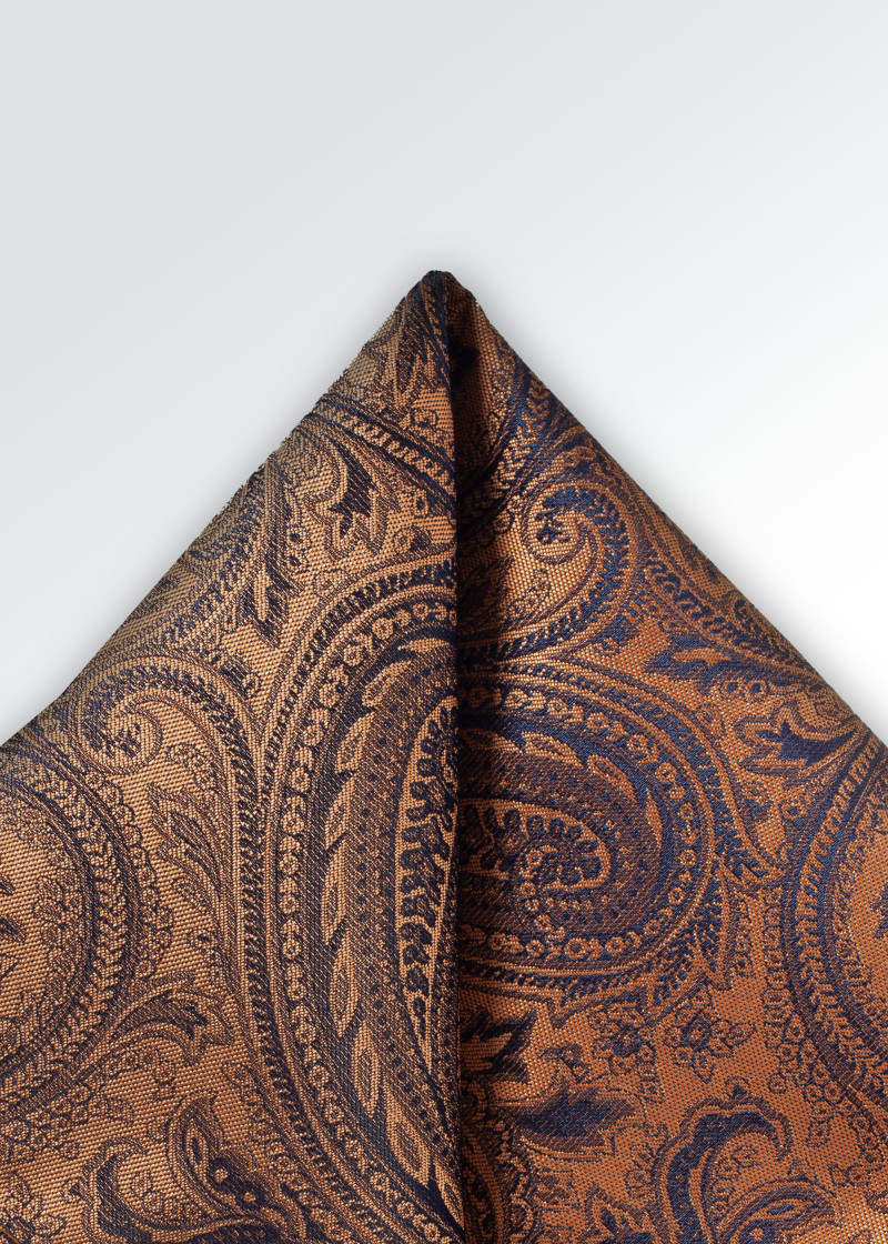 Sciarpa Cavalier motivo paisley rame
