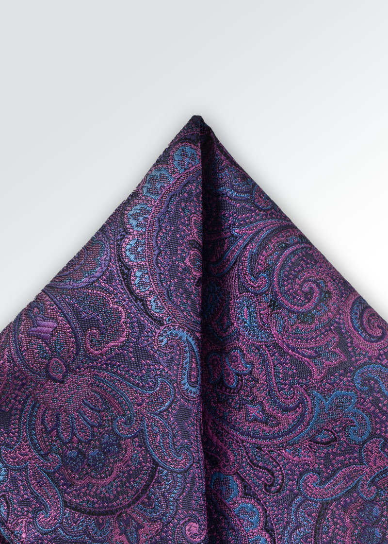 Sciarpa Cavalier Paisley viola
