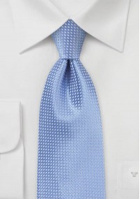 Cravatta clip seta azzurro